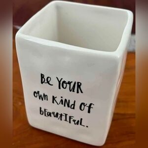 Rae Dunn Ceramic Porcelain Be Your Own Kind of Beautiful 4.5" x 3.5" Vase